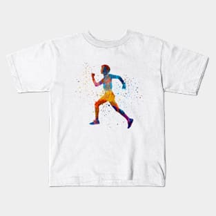 Man running sprinting jogging Kids T-Shirt